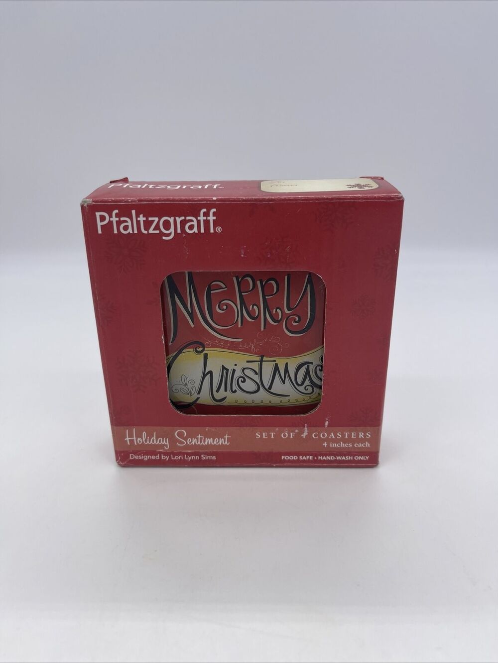Pfaltzgraff Set of 4 Coasters Christmas by Lori Lynn Sims